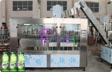 20000BPH एलो पल्प जूस भरने की मशीन ग्लास बोतल कार्बोनेटेड ड्रिंक फिलिंग लाइन 3 इन 1