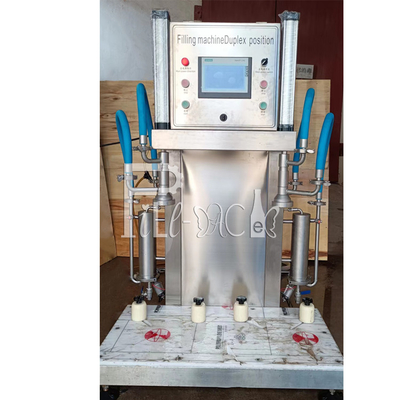 सेमी ऑटोमैटिक बियर फिलिंग मशीन प्लास्टिक ग्लास बॉटल 2 हेड्स लाइन डिवाइस फिलर