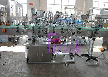 स्टेनलेस स्टील बोतल चिपकने वाला लेबलिंग मशीन पीएलसी नियंत्रित प्रणाली