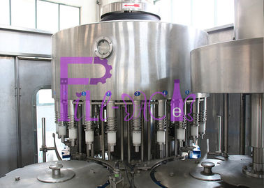 पीएलसी नियंत्रण के साथ 3-इन -1 पेयजल भरने की मशीन मोनोब्लॉक 24 प्रमुख