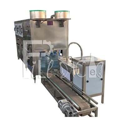 पीएलसी 300BPH 18.9L शुद्ध पानी की बोतल भरने की मशीन जंग प्रतिरोधी Re