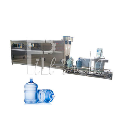 पीएलसी 300BPH 18.9L शुद्ध पानी की बोतल भरने की मशीन जंग प्रतिरोधी Re