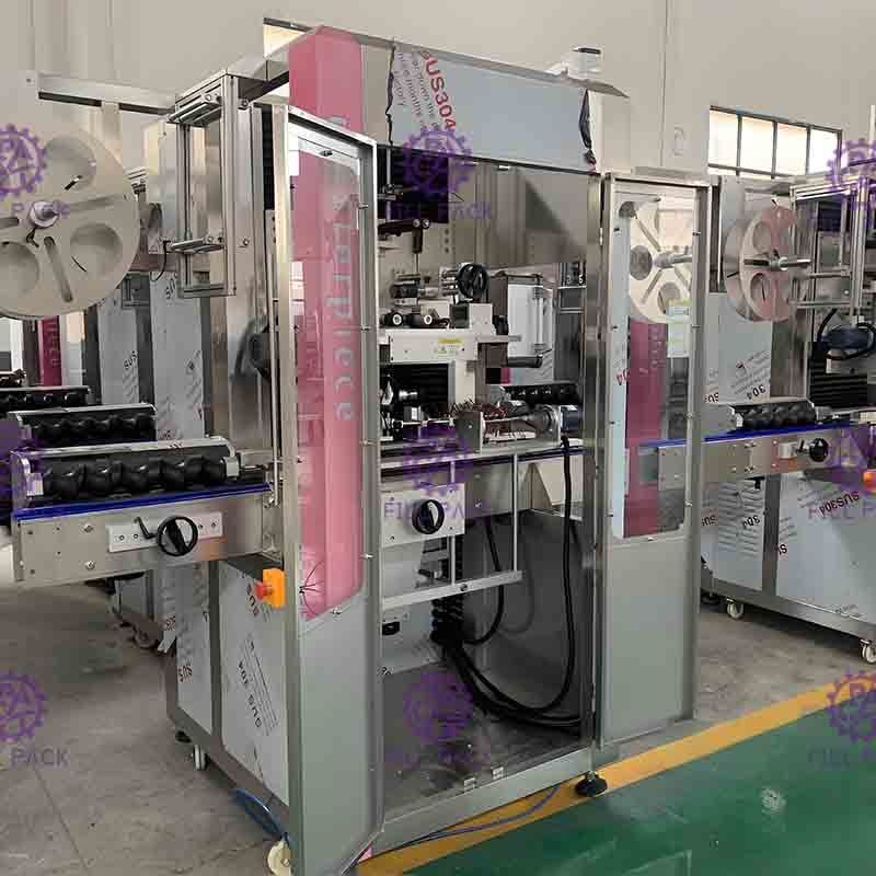 समायोज्य टच स्क्रीन के साथ 100-200 बीपीएम रस बोतल लेबलिंग मशीन