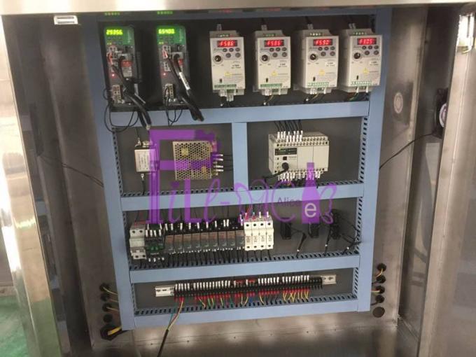 डबल हेड स्ट्रेच स्लीव एप्लिकेटर मशीन पीएलसी प्रोग्रामेबल कंट्रोल 6