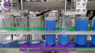 2117 J66 रैखिक चुंबकीय ड्राइव पंप 2-स्टेशन डिटर्जेंट स्वचालित एंटी-जंग भरने की मशीन