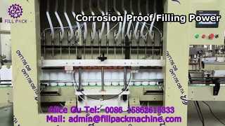 2115 जे66 स्ट्रेट-लाइन 16-स्टेशन स्वचालित एंटी-करोश़न फिलिंग मशीन