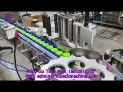 2164 एम4 टिनप्लेट कैप कांच की बोतल स्वचालित टर्नटेबल स्वयं-चिपकने वाली साप्ताहिक लेबलिंग मशीन