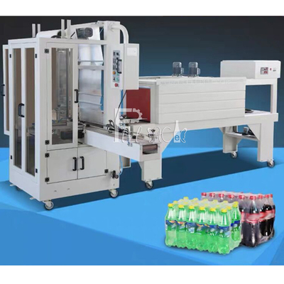 पूर्ण स्वचालित एल प्रकार पीईटी मिनरल वाटर बीयर पेय बोतल कैन पीई फिल्म श्रिंक रैपिंग पैकेजिंग मशीन उपकरण