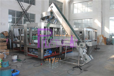 ग्लास बोतल भरने की मशीन पीएलसी नियंत्रण सिरका उत्पादन लाइन 40 हेड
