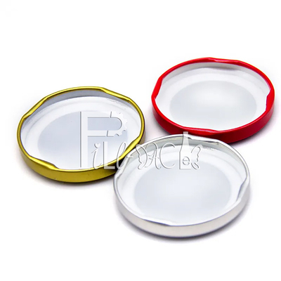 38mm 43mm जूस ग्लास बॉटल कैप्स ढक्कन 48mm 53mm 58mm टिनप्लेट मेटल स्क्रू कैप