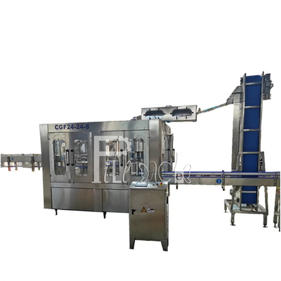 2L मोनोब्लॉक वाटर रिंसिंग फिलिंग कैपिंग मशीन पीईटी बोतल शुद्ध पेय 0.5Mpa