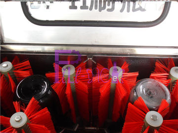 दोहरी सिर अर्ध स्वचालित ग्लास बोतल भरने लाइन के लिए मशीन की सफाई मशीन