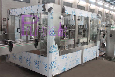 चेन दूध पिलाने कन्वेयर के साथ 12 सिर बड़ी बोतल वैक्यूम भरने की मशीन