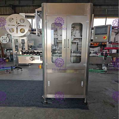 स्वचालित सिंगल हेड स्लीव लेबलिंग मशीन 150BPM 250BPM सिकुड़ सुरंग के साथ