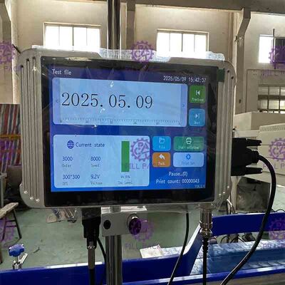 एडजस्टेबल नोजल के साथ 2 हेड 120 मीटर / मिन इंकजेट डेट कोडर मशीन