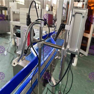 एडजस्टेबल नोजल के साथ 2 हेड 120 मीटर / मिन इंकजेट डेट कोडर मशीन