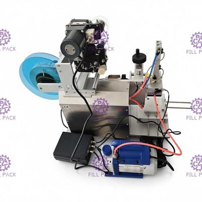 चिपकने वाला स्टीकर बोतल लेबलिंग मशीन 1800BPH वर्ग बोतल 3 पक्षों के लिए अर्ध स्वचालित