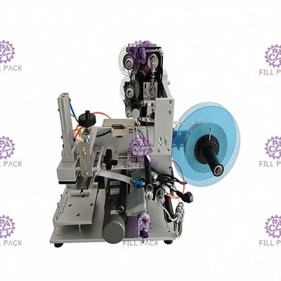 चिपकने वाला स्टीकर बोतल लेबलिंग मशीन 1800BPH वर्ग बोतल 3 पक्षों के लिए अर्ध स्वचालित