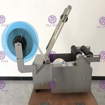 कोड प्रिंटर के साथ सेमीआटो 50BPH स्वयं चिपकने वाला लेबलिंग मशीन