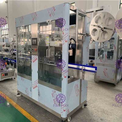 डबल हेड स्ट्रेच स्लीव एप्लिकेटर मशीन पीएलसी प्रोग्रामेबल कंट्रोल