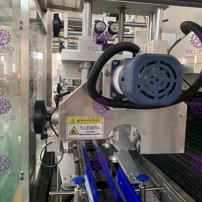 डबल हेड स्ट्रेच स्लीव एप्लिकेटर मशीन पीएलसी प्रोग्रामेबल कंट्रोल