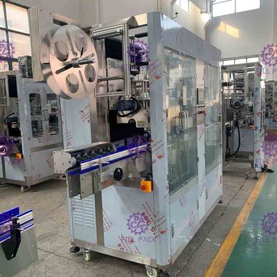 1 एल पालतू बोतल लेबलिंग मशीन पैनासोनिक मोटर आस्तीन आवेदक 400 बीपीएम