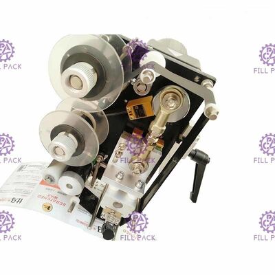 दिनांक कोडिंग प्रिंटर के साथ स्टीकर लेबल के लिए अर्ध स्वचालित बोतल लेबलिंग मशीन