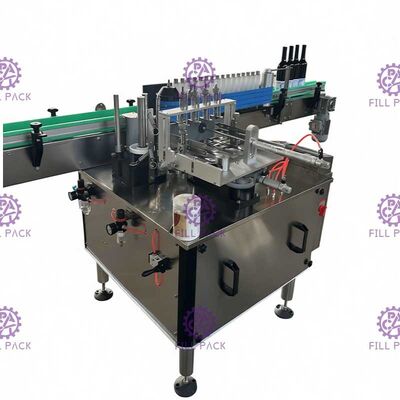 दौर ग्लास जार स्वचालित मशीन लेबलिंग हाई स्पीड गीला गोंद