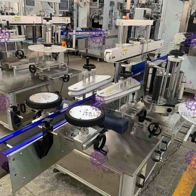 स्वयं चिपकने वाला पीईटी / प्लास्टिक स्टीकर स्क्वायर फ्लैट बोतल लेबलिंग / लेबलर मशीन / उपकरण / संयंत्र / प्रणाली