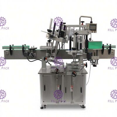 ग्लास बीयर बोतल सटीकता के लिए डबल पक्षीय स्टीकर लेबलिंग मशीन +/- 1 मिमी