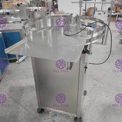 6000BPH संचय टर्नराउंड पीईटी ग्लास बोतल फीडिंग टेबल