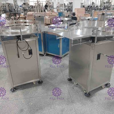 6000BPH संचय टर्नराउंड पीईटी ग्लास बोतल फीडिंग टेबल