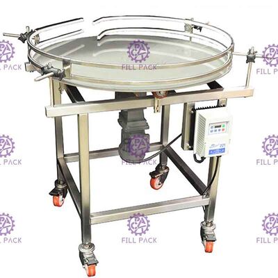 अर्ध स्वचालित ग्लास बोतल छंटनी मशीन रोटरी प्रकार जल उत्पादन लाइन के लिए