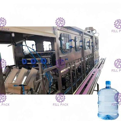 स्वचालित 5 गैलन पानी भरने की मशीन 450 बीपीएच प्लास्टिक बिग कैप्स