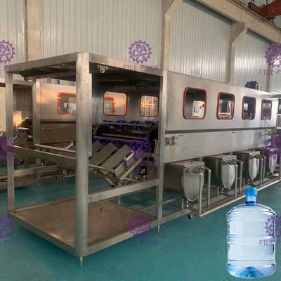 गैलन बोतल सीलिंग मशीन 600 बैरल / एच के साथ 1 में पानी भरने के लिए स्वचालित 3