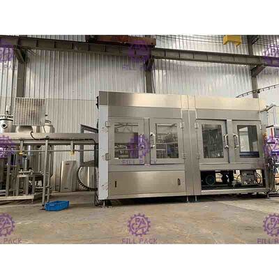 3 में 1 सोडा पानी कार्बोनेटेड भरने की मशीन पेय बोतलिंग उपकरण 2000-12000BPH