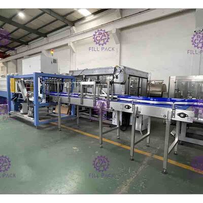 स्वचालित पीएलसी बोतल पैकिंग मशीन, 380V 50/60 हर्ट्ज दफ़्ती बनाने की मशीन