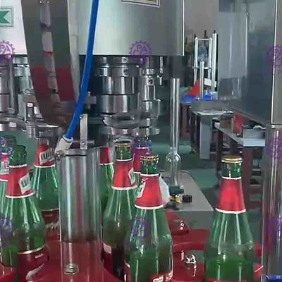 औद्योगिक 6 प्रमुखों क्राउन कैपिंग मशीन बोतल, मुकुट टोपी सील उपकरण बोतल