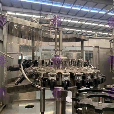 कॉफी / चाय / लुगदी रस की बोतल भराव मशीन रीसाइक्लिंग प्रणाली के साथ चांदी ग्रे