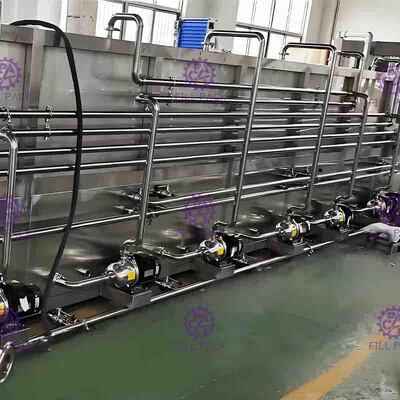 स्प्रे नलिका के साथ बोतलबंद बोतल पैकिंग मशीन जंगम जूस Pasteurizer रीसाइक्लिंग