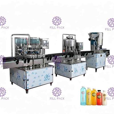 2000BPH नॉन सोडा सॉफ्ट ड्रिंक फिलिंग लाइन, रिंसिंग फिलिंग कैपिंग मशीन