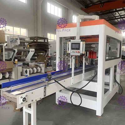 इलेक्ट्रिक बोतल भरने की मशीन दफ़्ती बॉक्स सीलिंग के लिए 1Phase कम शोर