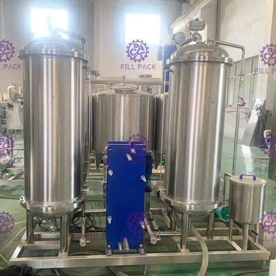 शीतल पेय प्रसंस्करण लाइन के लिए 3000L तीन टैंक कोका कोला कार्बोनेटेड पेय मिक्सर
