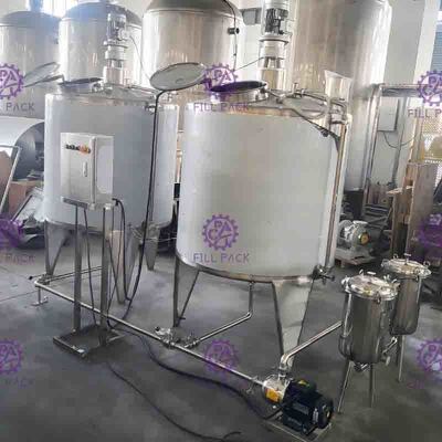 शीतल पेय उत्पादन लाइन के लिए डबल वॉल इलेक्ट्रिक ताप चीनी मिल्टिंग पॉट / टैंक