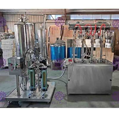 सीओ 2 / सिरप शीतल पेय प्रसंस्करण लाइन कार्बोनेटेड पेय भरने प्रणाली के लिए