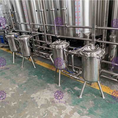 इलेक्ट्रिक कार्बोनेटेड पेय उत्पादन लाइन बीयर पेय बनाने मशीन