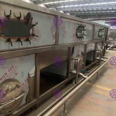 पेय उत्पादन लाइन के लिए स्वत: बोतल पैकिंग मशीन अजीवाणु बनानेवाला पदार्थ
