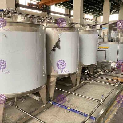 पेय चाय 3000L/H रस तैयार करने के उपकरण संयंत्र प्रणाली मिश्रित लीची स्वादयुक्त
