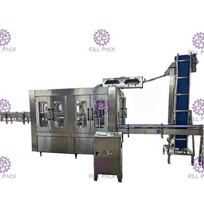2L मोनोब्लॉक वाटर रिंसिंग फिलिंग कैपिंग मशीन पीईटी बोतल शुद्ध पेय 0.5Mpa