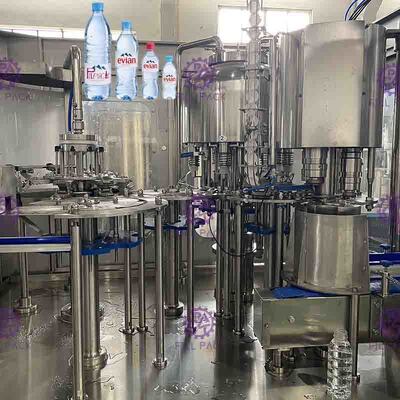 स्वचालित पीईटी छोटी बोतल पानी भरने के उपकरण 3 इन 1 / मोनोब्लॉक एस्पेटिक 2000 मि.ली